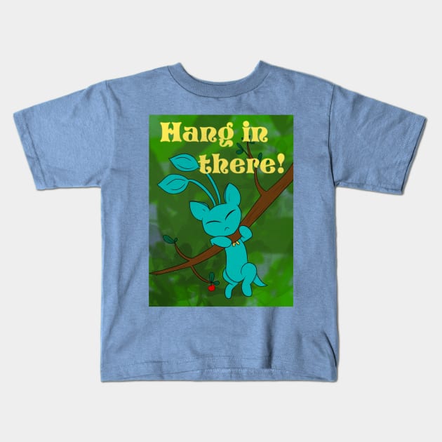 Hang in there! Kids T-Shirt by AmyNewBlue